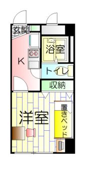 レオパレスひえだの間取り画像