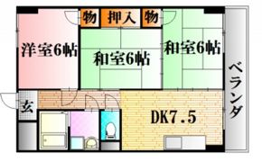 カルチェ中川2の間取り画像