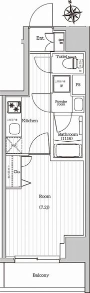 プレミアムキューブG東新宿の間取り画像