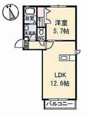 ラ・ヴィータ国富 弐番館の間取り画像