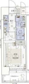 エステムコート梅田・天神橋IIIアヴァンテの間取り画像