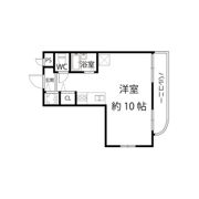 シャンブル千里山Ⅱの間取り画像