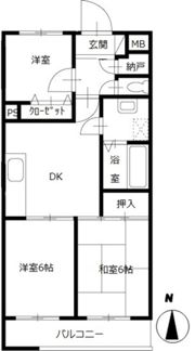 サンヒルズ東戸塚の間取り画像