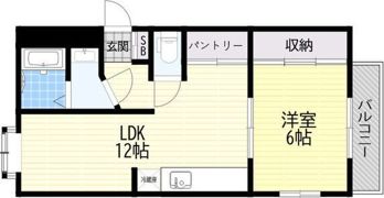 ウエミハイツの間取り画像