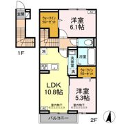 ラフィネ神辺 A棟の間取り画像