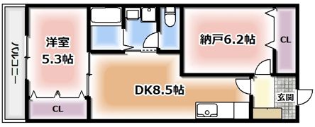 プライムコート塚本駅前の間取り画像