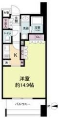 アビティ江坂(旧パークアクシス江坂広芝町)の間取り画像
