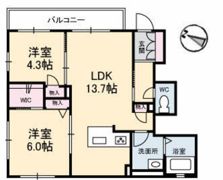 ヴィラ・セントラルA棟の間取り画像