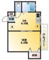 宇佐見マンションの間取り画像