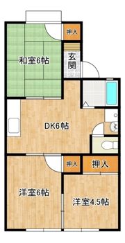コーポジュリIIの間取り画像