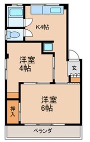 ツルヤマンションの間取り画像