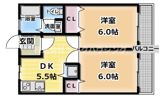 松吉マンションの間取り画像