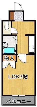 リファレンス小倉北の間取り画像