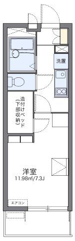 レオパレスヴィルヌーブの間取り画像