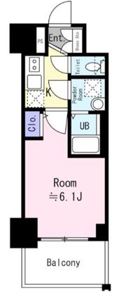 エスリード神戸兵庫駅ミッドポートの間取り画像