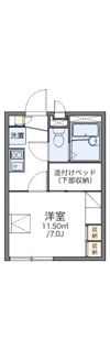 レオパレス飛鳥 常盤台の間取り画像