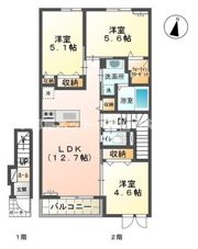ヴェルフォーレの間取り画像