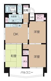 関内ロイヤルガーデンの間取り画像
