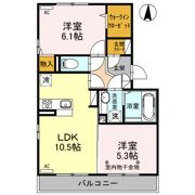 リヴェールマリーズ Eの間取り画像