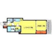 SERENiTE谷町croixの間取り画像