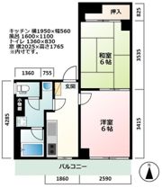第二喜志コーポの間取り画像