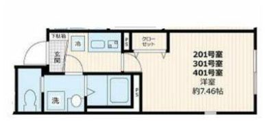 ベルシードステアー武蔵関の間取り画像