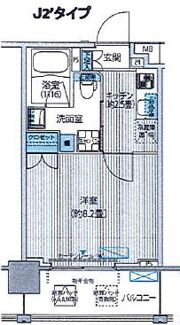 コスモグランス南品川の間取り画像