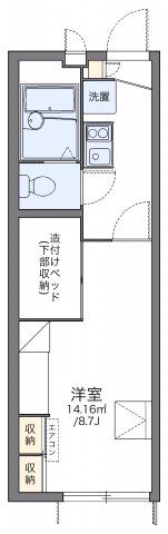 レオパレスさくらの間取り画像