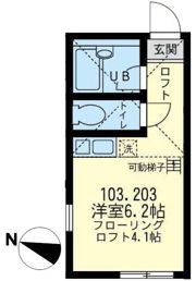 ユナイト蒔田メルローズアベニューの間取り画像