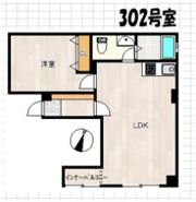 早蕨マンションの間取り画像