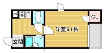 タカノハイム天神橋の間取り画像