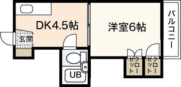 飯田コーポラスの間取り画像
