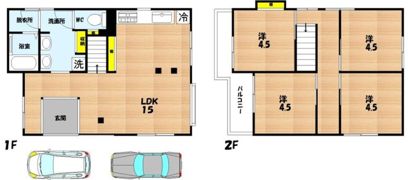 豊里町リノベ戸建の間取り画像