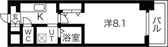 エステムコート名古屋今池アーバンゲートの間取り画像