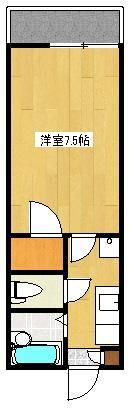グランデル黒髪の間取り画像