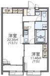 レオパレスアルタイルⅡの間取り画像