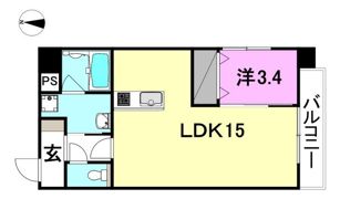 メゾンドール平和通の間取り画像