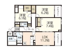 アーブルブリエの間取り画像