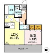 D-ROOM紅雲町Cの間取り画像