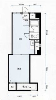 大学町マンションの間取り画像