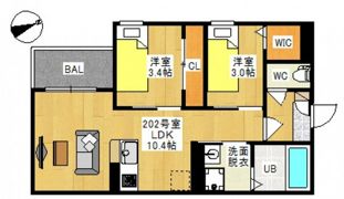 仮称）REGALEST 新保Ⅳの間取り画像