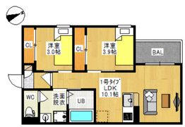 仮称）REGALEST 新保Ⅳの間取り画像