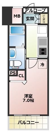 エステムコート新大阪Ⅹザ・ゲートの間取り画像