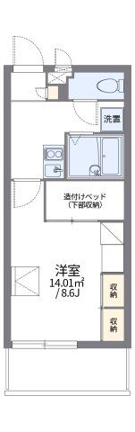 レオパレス美らシティ津波の間取り画像