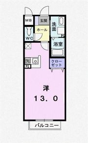 シャン・ド・フルール Bの間取り画像