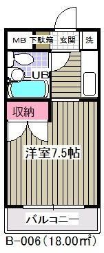 コスモハウスB－6（B－006）の間取り画像