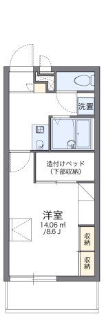 レオパレスクレベールの間取り画像