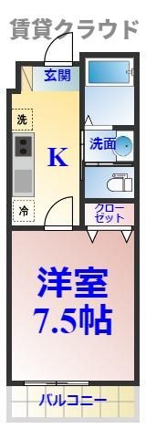 AQUE16の間取り画像