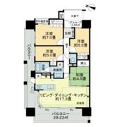 ライオンズ比治山本町の間取り画像