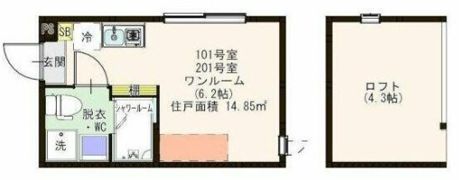 ハーモニーテラス上石神井関町の間取り画像